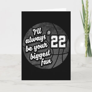 Number Twenty-two 22's Biggest Fan Bysketbyll Mum Card
