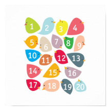 Numberbirdies. Nursery Decor.