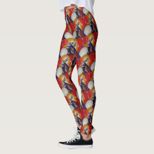 Numbered And Coloured Eightballs, Ladies Leggings