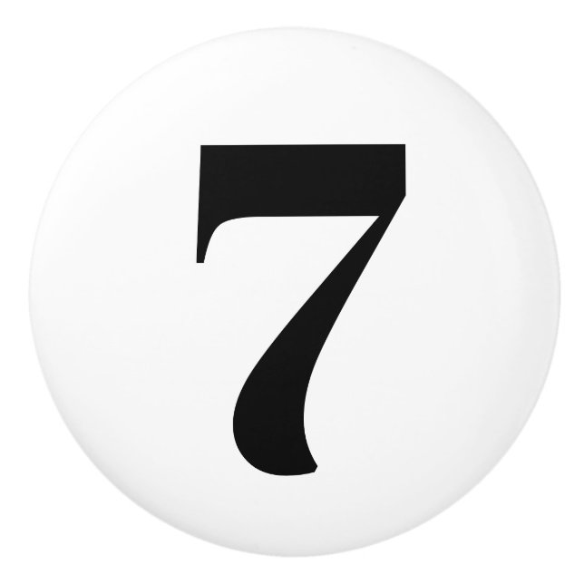 Numbered drawer pulls (Front)