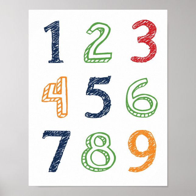 Numbers 123 Poster (Front)