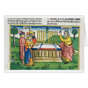 Numbers 17 1-11 Aaron's staff blooms on the altar,