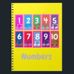 Numbers 1 to 10 Early Mathematics Notebook<br><div class="desc">Custom folder  features numbers 1 to 10 and music notes. The numbers and text can be changed to suit your purpose.</div>