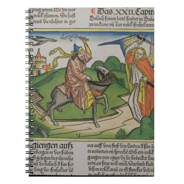 Numbers 22 20-35 Balaam's talking ass, from the 'N Spiral Notebook (Front)