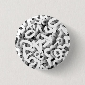 NUMBERS 3   3 CM ROUND BADGE