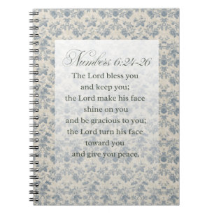 Numbers 6:24-26 Bible Verse Art Notebook