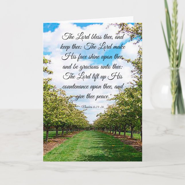 Numbers 6:24-26 card (Front)