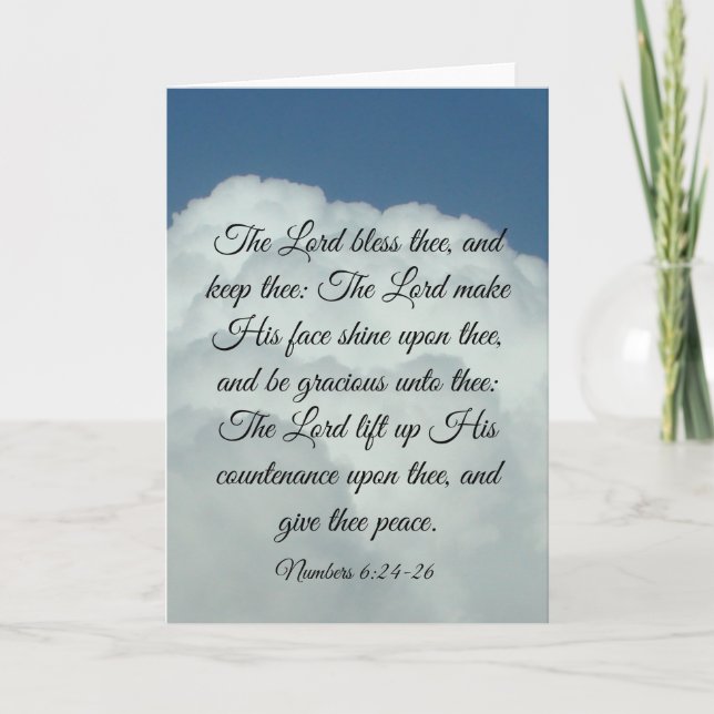 Numbers 6:24-26 card (Front)