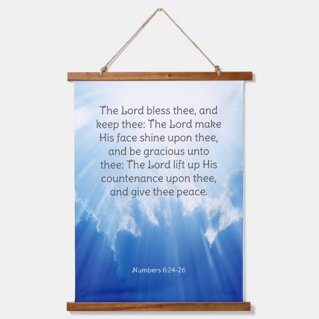 Numbers 6:24-26  hanging tapestry (Front)