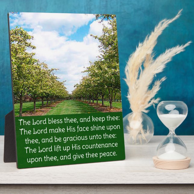 Numbers 6:24-26  plaque (Side)