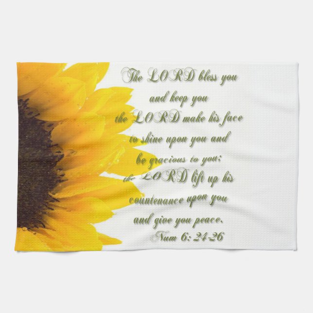 Numbers 6: 24-26 tea towel (Horizontal)