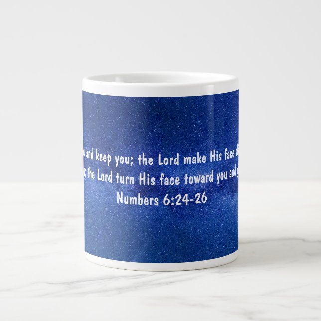 Numbers 6:24-26 The Lord Bless and Keep You Large Coffee Mug (Front)