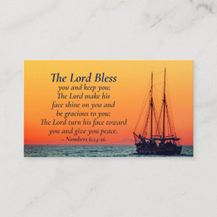 Numbers 6 24-26 The Lord Bless You and Keep You Business Card