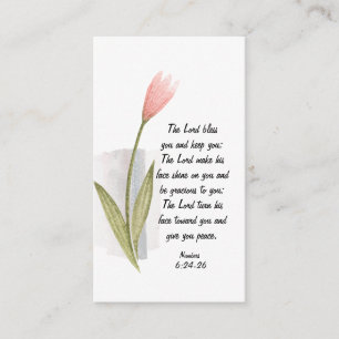 Numbers 6:24-26 The Lord Bless You and Keep You Business Card
