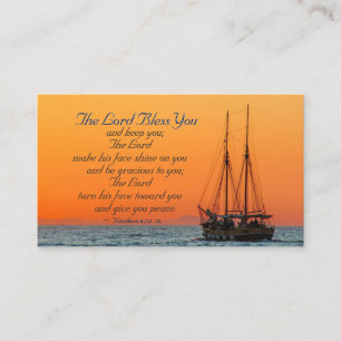 Numbers 6 24-26 The Lord bless you and keep you Business Card