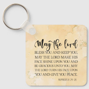 Numbers 6:24-26 The Lord Bless You and Keep You  Key Ring