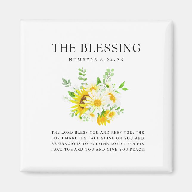 Numbers 6:24-26 The Lord bless you and keep you Magnet (Front)