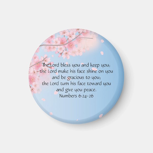 Numbers 6:24-26 The Lord Bless You and Keep You Magnet (Front)