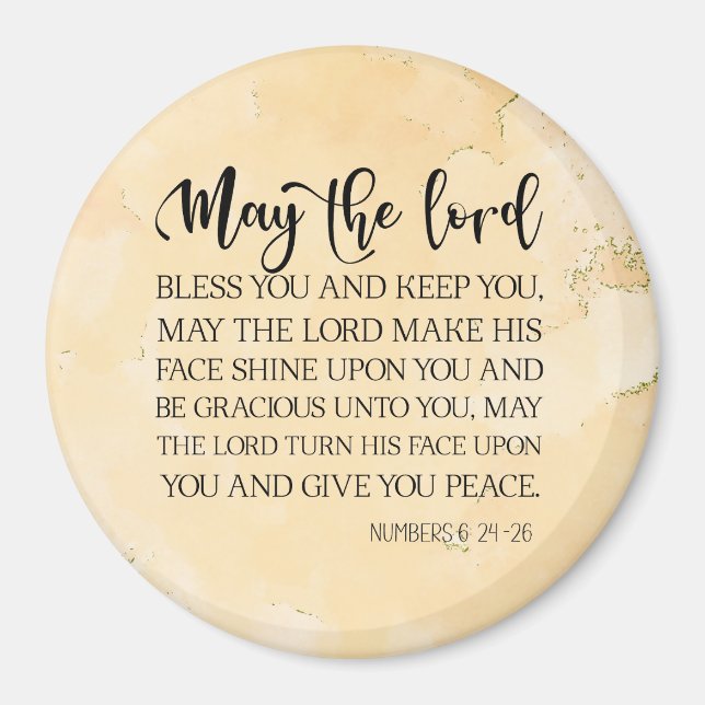 Numbers 6:24-26 The Lord Bless You and Keep You Magnet (Front)