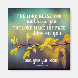 Numbers 6:24-26 The Lord Bless You and Keep You Magnet