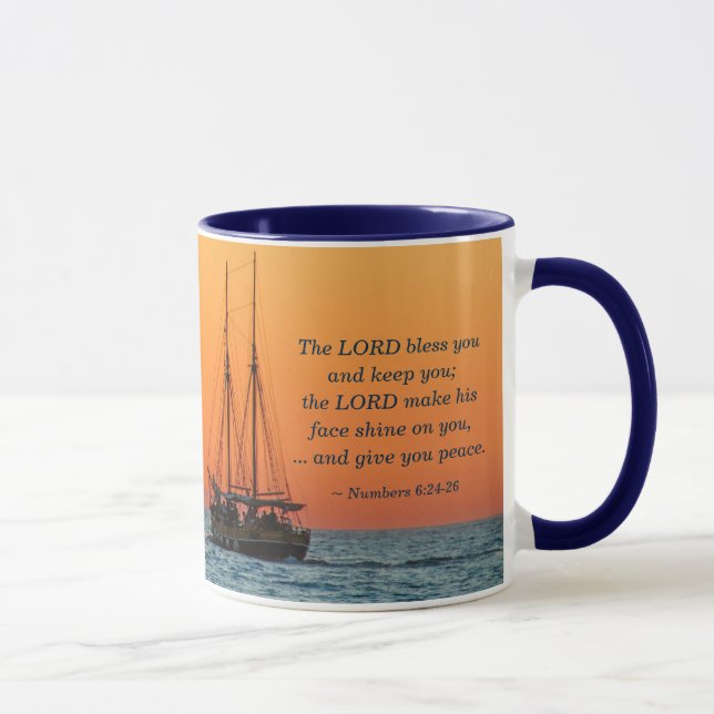 Numbers 6 24-26 The Lord bless you and keep you Mug (Right)