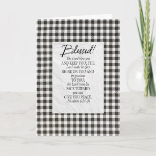 Numbers 6:24–26 The Lord Bless You Neutral Vintage Card