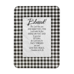 Numbers 6:24–26 The Lord Bless You Neutral Vintage Magnet