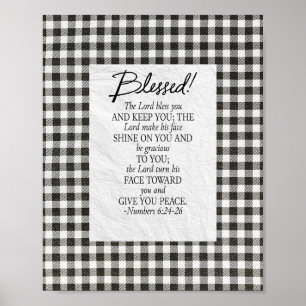 Numbers 6:24–26 The Lord Bless You Neutral Vintage Poster