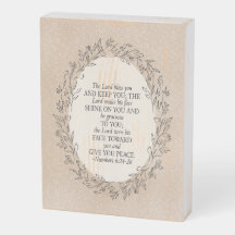 Numbers 6:24–26 The Lord Bless You Neutral Vintage