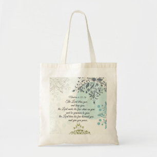Numbers 6 24-26 The Lord Bless You, Vintage Tote Bag