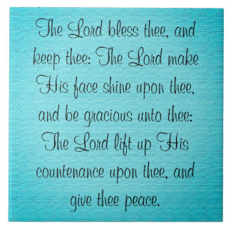 Numbers 6:24-26 tile