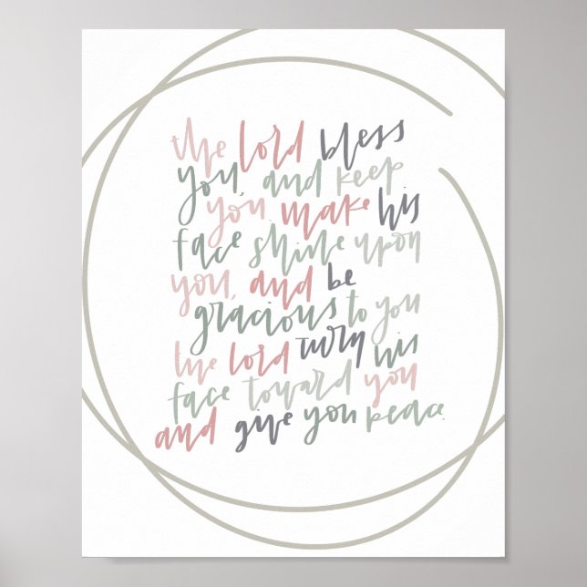 Numbers 6:24 - The Lord Bless You - Poster (Front)