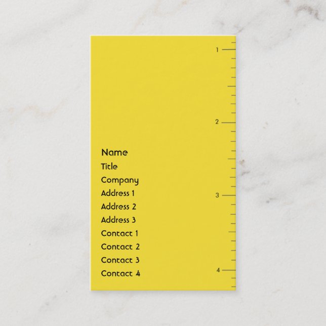 Numbers - Business Card (Front)