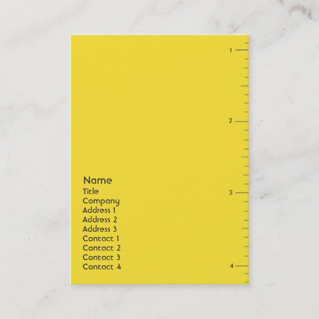 Numbers - Chubby Business Card (Front)