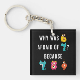Numbers Day Idea For Kids - Monster Numbers Key Ring