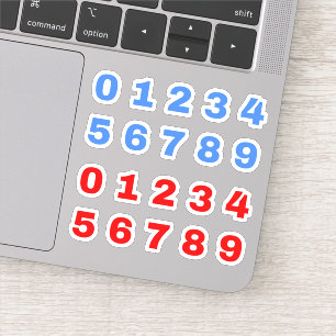 Numbers For Classroom (Kids) Children Stickers