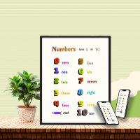 Numbers learning for kids
