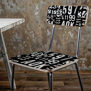 Numbers paper for furniture decoupage and collage 