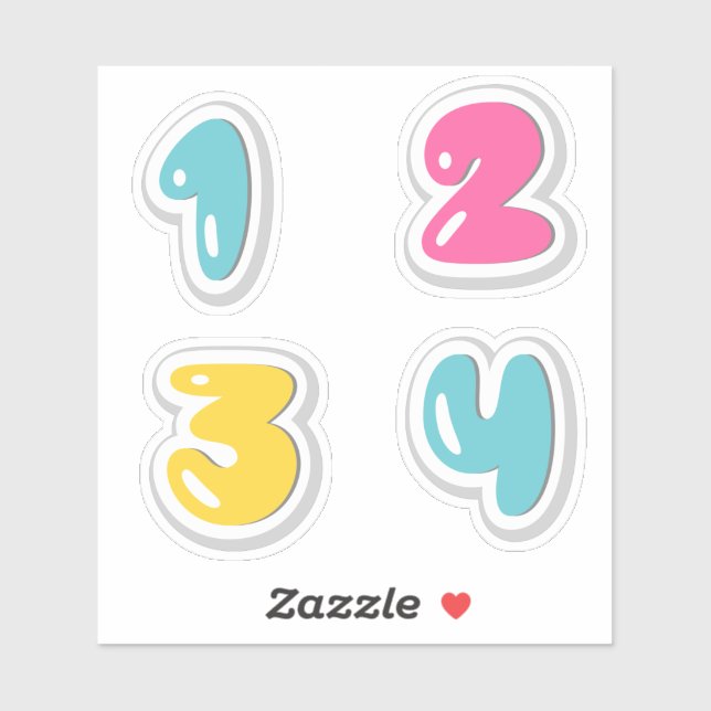 Numbers Sticker (Sheet)