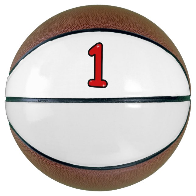 Numeral 1, one, 1 year, number 1, number one basketball (Front)