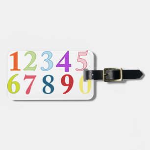 Numerals Luggage Tag