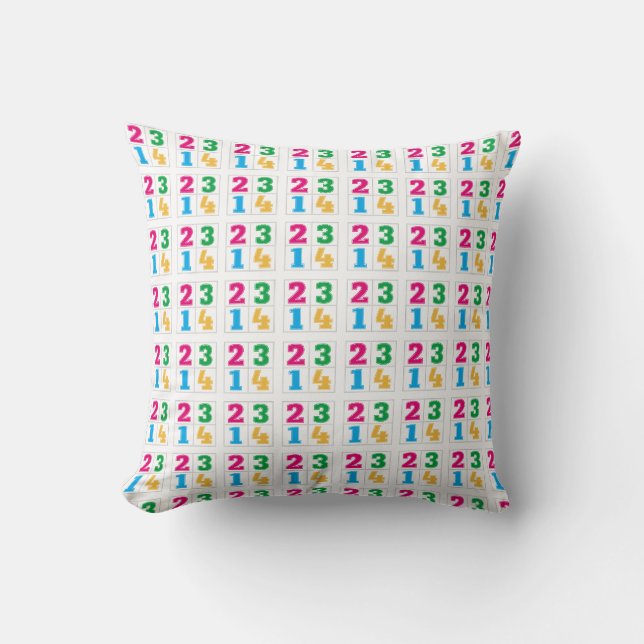 Numerical serie 1234 cushion (Front)