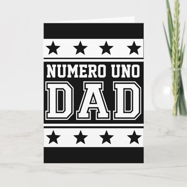 Numero Uno Dad Card (Front)