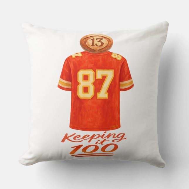 Numerology It Adds Up: Keeping It 100 Cushion (Front)