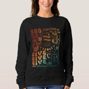 Numerology Personal Number Transformation 555 Ange Sweatshirt