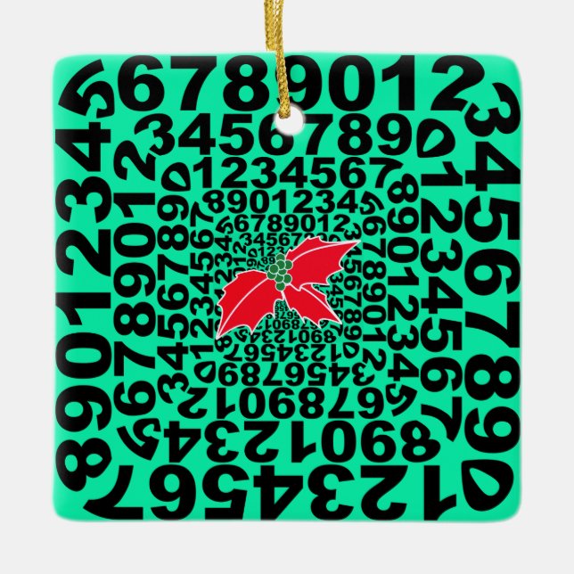 Numerophile Design Ornament (Front)