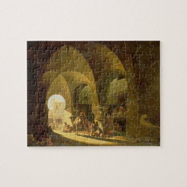 Numerous Figures in a North African Bazaar, 1839 ( Jigsaw Puzzle (Horizontal)