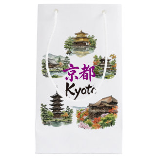 Numerous tourist attractions in Kyoto, Japan Small Gift Bag