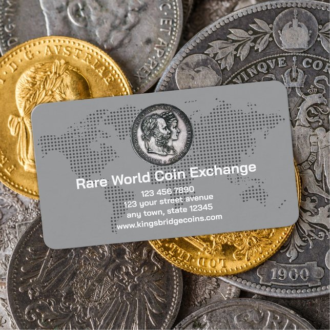 Numismatist Coin Shop Business Card (Creator Uploaded)