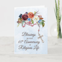 Nun 45th Anniversary of Religious Life with Rosary